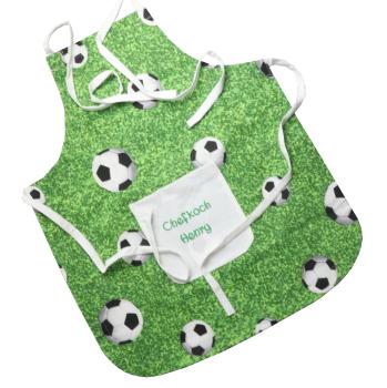 Kinderschürze Fussball mit Name